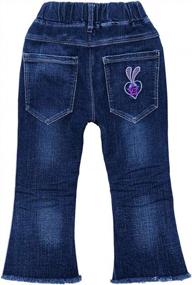img 2 attached to Stylish And Comfortable Embroidered Jeans Leggings For Girls Of All Ages