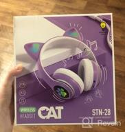 img 3 attached to 🎧 STN-28 Pink Wireless Cat Ear Headphones review by Ta Wan ᠌