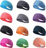 stay cool and comfortable with besteel's 12-pack yoga headbands for women logo