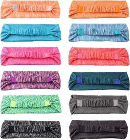 img 3 attached to Stay Cool And Comfortable With Besteel'S 12-Pack Yoga Headbands For Women