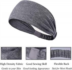 img 2 attached to Stay Cool And Comfortable With Besteel'S 12-Pack Yoga Headbands For Women