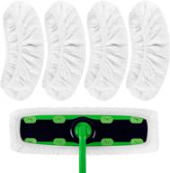 keepow reusable 100% cotton mop pads: xl dry/wet refills for swiffer sweeper xl - 4 pack логотип