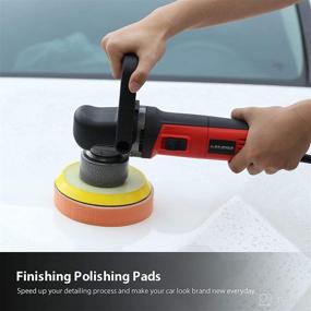 img 1 attached to 🚗 MANUSAGE 6-Inch Dual Action Car Polisher: Ideal for Car Detailing, Polishing, Waxing, Sanding & Sealing Glaze