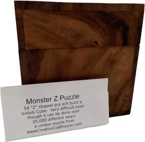 img 2 attached to Challenge Yourself With The Monster Z Wood Puzzle - Difficult Puzzles For Teens And Adults