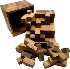 img 4 attached to Challenge Yourself With The Monster Z Wood Puzzle - Difficult Puzzles For Teens And Adults