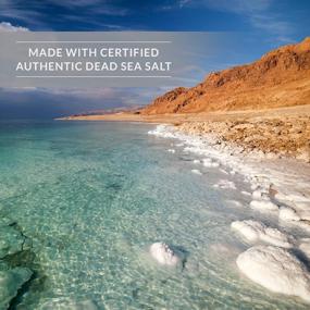 img 1 attached to Органическая мятная соль для ванн Мертвого моря, многоразовая сумка на 8 унций от Bokek