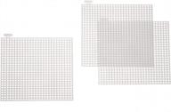 🔲 darice 10-piece square plastic canvas shape: clear, 4 by 4-inch - high-quality crafting supplies logo