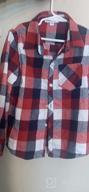 img 1 attached to SANGTREE Men's & Boy's Long Sleeve Flannel Plaid Casual Shirts, Available in Sizes 3 Months to Men's 9XL review by Kev See