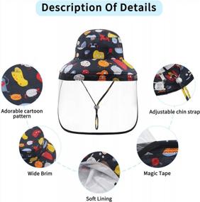 img 2 attached to Toddler Summer Beach Cotton Animal Swim Hat For Boys Girls Kids - Duoyeree Baby Sun Hat