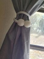 img 1 attached to Stylish And Functional: Kirecoo 2 Pack Magnetic Pearl Curtain Tiebacks For Elegant Draping review by Daniel King