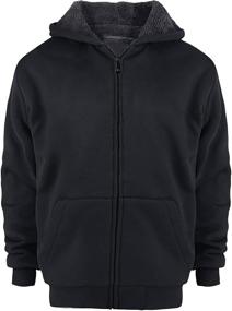 img 4 attached to Sherpa Hoodie Fleece Sleeve Sweatshirts Boys' Clothing : Fashion Hoodies & Sweatshirts