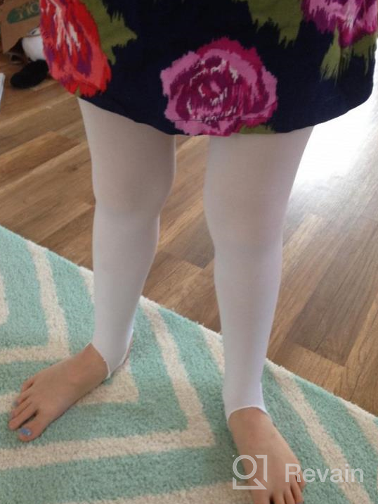 img 1 attached to Kid's Stirrup Ballet Tights by Grandeur Hosiery - Girls' Clothing review by Timothy Schroeder