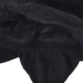 img 1 attached to Winter Visor Knit Beanie Cap For Men And Women With Thick Brim