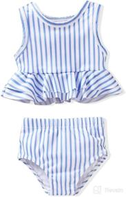 img 4 attached to 👙 Aalizzwell Toddler Baby Girl 2-Piece Swimsuit Bikini for Beachwear