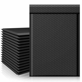 img 4 attached to Fuxury Black Bubble Mailers - 25 Pack 10.5X16 Inch Self-Seal Padded Envelopes For Waterproof Shipping, Mailing, And Small Business Packaging