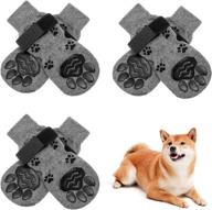 scenereal dog socks - double-sided anti-slip with straps for traction control - set of 3 pairs - plaid paw protectors for indoor floors - non-skid design for small medium dogs cats puppies логотип