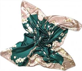 img 4 attached to Gift Boxed Shanlin Satin Scarf (35" X 35") - Large Square For Optimal Style And Comfort