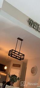 img 6 attached to Rustic 5-Light Farmhouse Chandelier For Dining Room And Kitchen Island | LALUZ