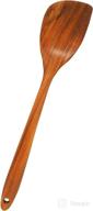 🍳 teak & treat premium long-handled teak spatula for non-stick cookware - non-scratch 14" spatula - teak wood utensil (teak wooden spatula) logo