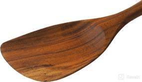 img 1 attached to 🍳 Teak & Treat Premium Long-Handled Teak Spatula for Non-Stick Cookware - Non-Scratch 14" Spatula - Teak Wood Utensil (Teak Wooden Spatula)