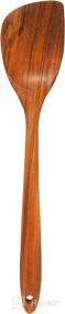 img 3 attached to 🍳 Teak & Treat Premium Long-Handled Teak Spatula for Non-Stick Cookware - Non-Scratch 14" Spatula - Teak Wood Utensil (Teak Wooden Spatula)