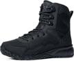lightweight 6-inch combat boots for men - durable military tactical boots for edc, outdoor work and more by cqr logo
