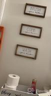 img 1 attached to Complete Your Rustic Bathroom Decor With LIBWYS'S Set Of 3 Bathroom Signs review by Jon Conner