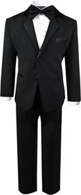 img 3 attached to 👔 Boys Tuxedo Dresswear: Stylish Black Suits & Sport Coats for Boys, Various Sizes