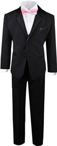 img 4 attached to 👔 Boys Tuxedo Dresswear: Stylish Black Suits & Sport Coats for Boys, Various Sizes