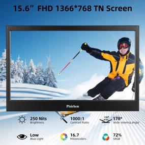 img 2 attached to Enhanced Audio Experience with Pisichen Portable 1366X768 Speakers: Raspberry 60Hz HD