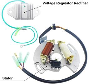 img 3 attached to 🔥 High-quality Qnbes Ignition Coil Spark Plug CDI with Regulator & Stator for Yamaha Blaster YFS200 97-01 - Perfect Replacement for Ignition Engine Module 3FL-85540-10-00, 3KJ-82310-10-00, 3JM-85560-00-00