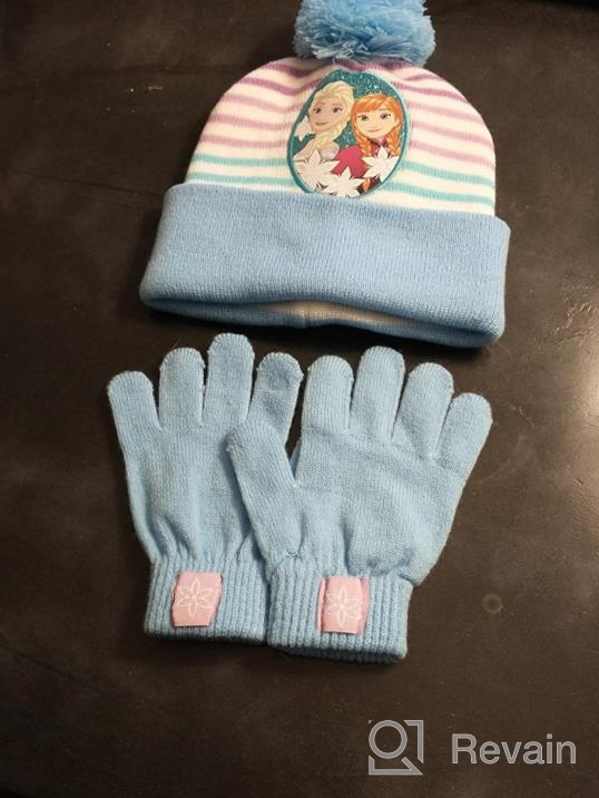 img 1 attached to Disney Kids Winter Accessories Set - Elsa and Anna 👸 Baby Beanie, Gloves, and Mittens for Boys and Girls Ages 4-7 review by Shannon Smith