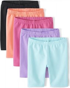 img 1 attached to Girls' Bike Shorts: Shop The Children'S Place For Comfy & Stylish Styles!