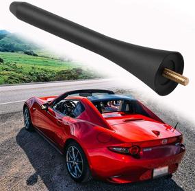 img 4 attached to 🚗 BASIKER 5 Inch Antenna - Stubby Radio Mast for Car Wash Support - Compatible with 2006-2022 Mazda Miata MX-5"