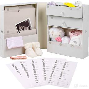 img 4 attached to 👶 Hapinest Baby Keepsake Organizer Memory Box: The Perfect Newborn Registry and Baby Shower Gift for New Moms and Dads