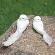 add a touch of elegance to your wedding with white foam bird pigeon ornaments - 4pcs with wire feet for diy crafts and party accessories (12cm) logo