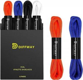 img 3 attached to 6 Pairs Oval Shoe Laces And 4 Pairs Elastic No Tie Shoelaces