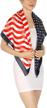 american bandana patriotic shamrock stripes navy women's accessories via scarves & wraps logo
