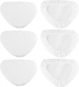 img 4 attached to LINNIW 6 Pack Washable Microfiber Pads For SKG 1500W Steam Mop - Your Ultimate Cleaning Partner