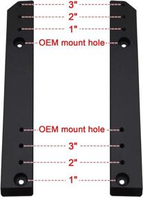 img 3 attached to 🛵 Enhanced Harley Touring Road King Electra Street Road Glide Relocator Kit for Trikes Tri Glide 2009-2013 - Adjustable Mount Plate Rack with 1"-3" Extension for Tour Pak Pack