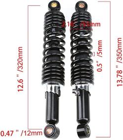 img 3 attached to Possbay Motorcycle Shocks Absorber Suspension Motorcycle & Powersports for Parts