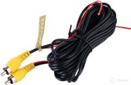 rca video cable for car monitor and reverse backup rear view camera connection logo
