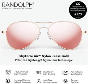 img 3 attached to Randolph Aviator Authentic Sunglasses Polarized