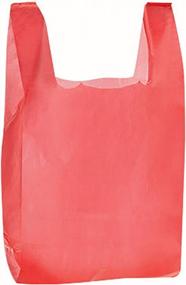 img 1 attached to Plastic T Shirt Bags - Red - 11 ½” X 6" X 21" - Case Of 1,000