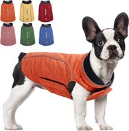 sunfura warm dog jacket pet winter coat: 🐶 windproof, reflective, leash hole - perfect for cold weather логотип