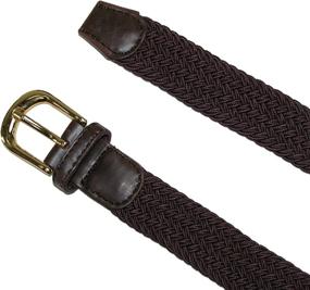 img 1 attached to CTM Womens Elastic Braided Stretch Women's Accessories : Belts