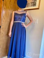 img 1 attached to Rhinestone Chiffon Bridesmaid Dress for Girls - Girls' Clothing Dresses review by Courtney Cameron