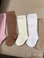 img 1 attached to 🧦 CHUNG Knee High Cotton Socks for Toddler Baby Girls 0-7 Years - Solid Colors, Thin, with Bowknot Detail - Perfect for Spring and Summer review by Matthew Maggot