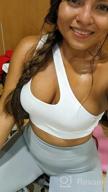 img 1 attached to Sykooria Womens One Shoulder Sports Bras Workout Yoga Bras Sexy Cute Medium Support Crop Top review by John Langdon