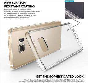 img 3 attached to Clear Protective Case For Galaxy Note 5 - Ringke Fusion With Shock Absorption Technology, Dust Cap, And Drop Protection